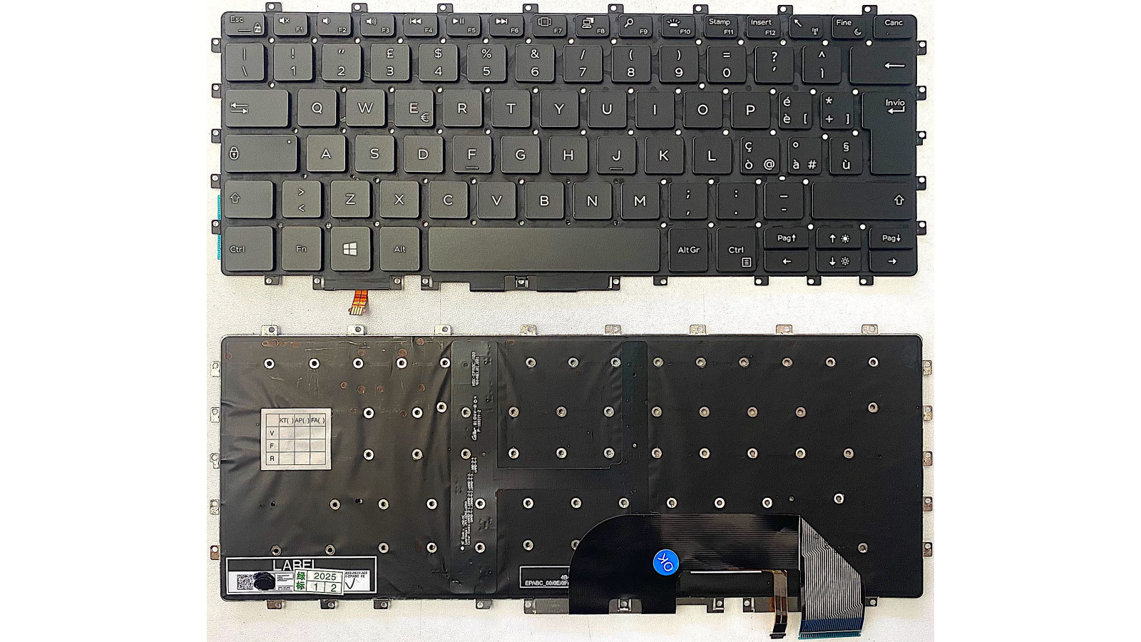 Tastiera italiana per Dell XPS 15 9575 2-in-1 15-9575 NERA RETROILLUMINATA