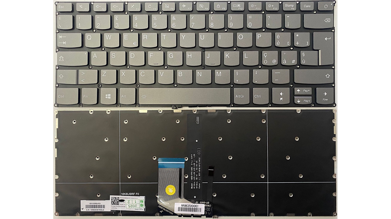 Tastiera italiana RETROILLUMINATA per Lenovo IdeaPad 320S-13IKB 720s-14ikb 720s-14isk