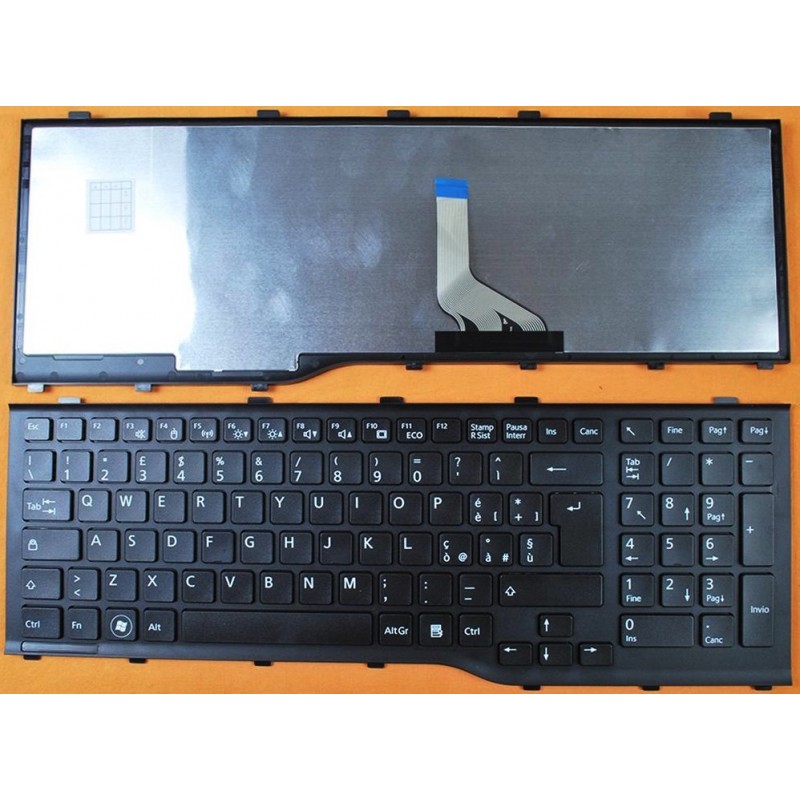 Tastiera nera compatibile con Fujitsu Lifebook AH532 A532 N532 NH532 ITALIANA