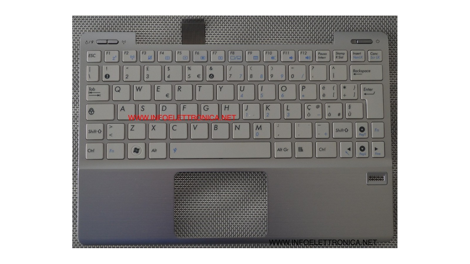 Tastiera completa compatibile con Asus di Cover silver ASUS EEE PC 1018P 1018PB