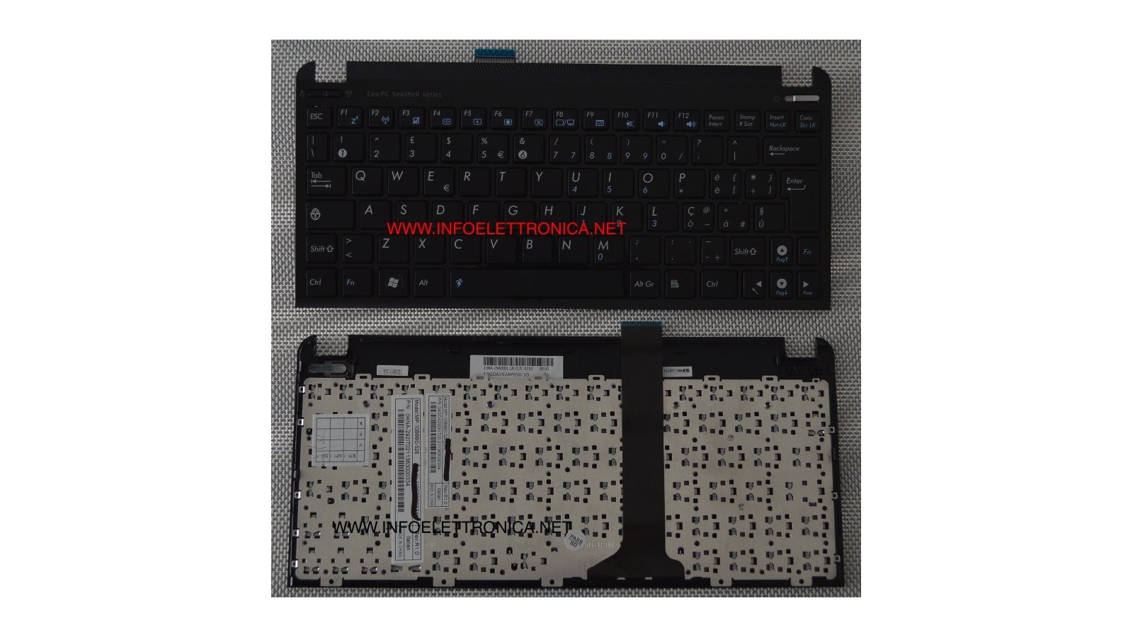 Tastiera completa compatibile con Asus Cover ASUS Eee PC 1011px 1015B 1015BX 1015CX 1015PB 1015PD 1015PE 1015PED 1015PEM 1015PX 