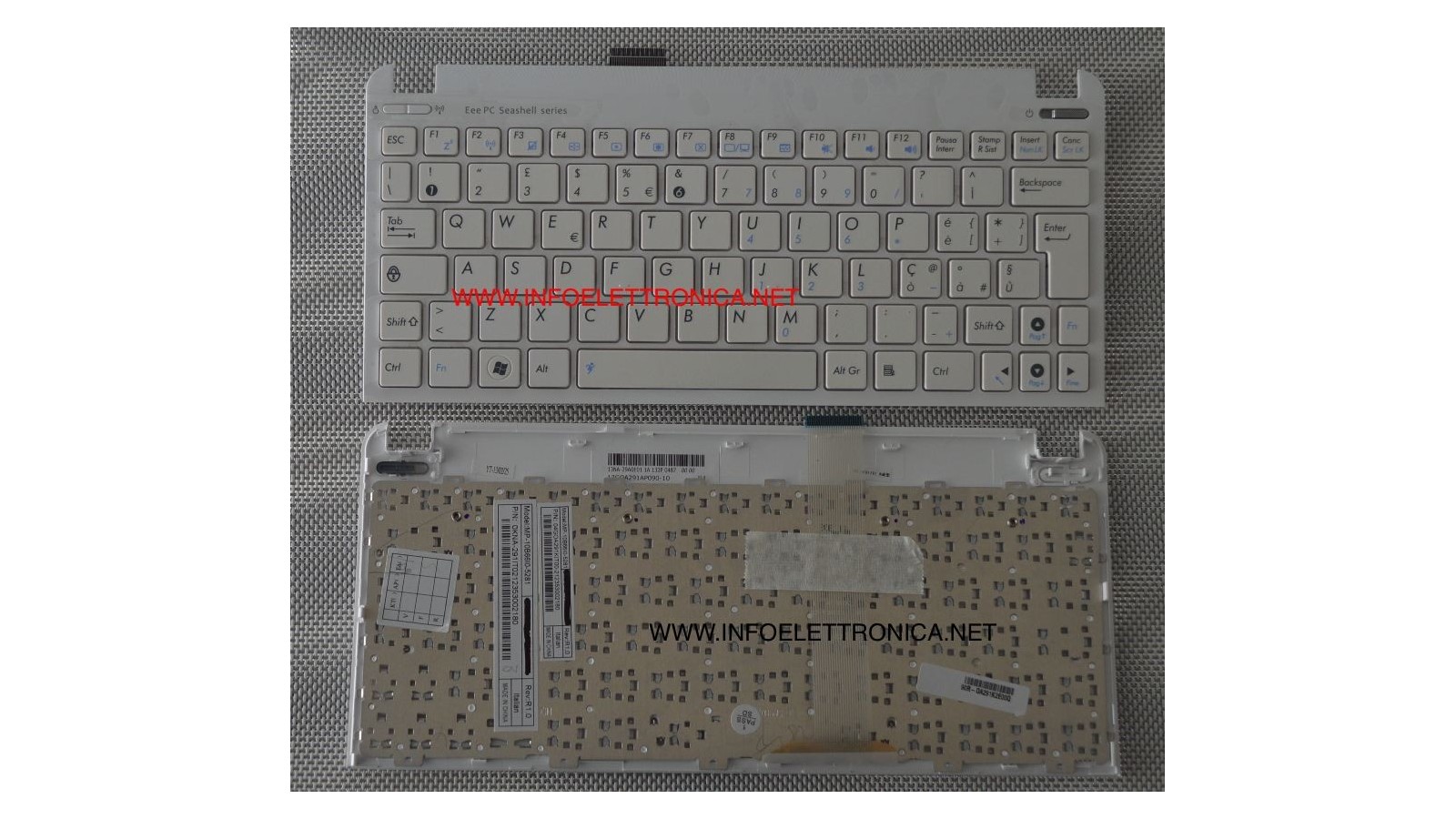 Tastiera completa compatibile con Asus Cover ASUS Eee PC 1011px 1015B 1015BX 1015CX 1015PB 1015PD 1015PE 1015PED 1015PEM 1015PX 