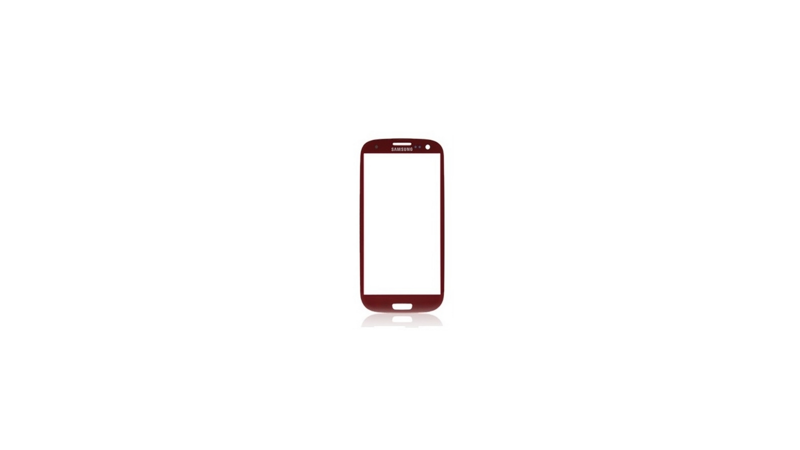 Vetro per touch screen Samsung Galaxy S3 i9300 rosso