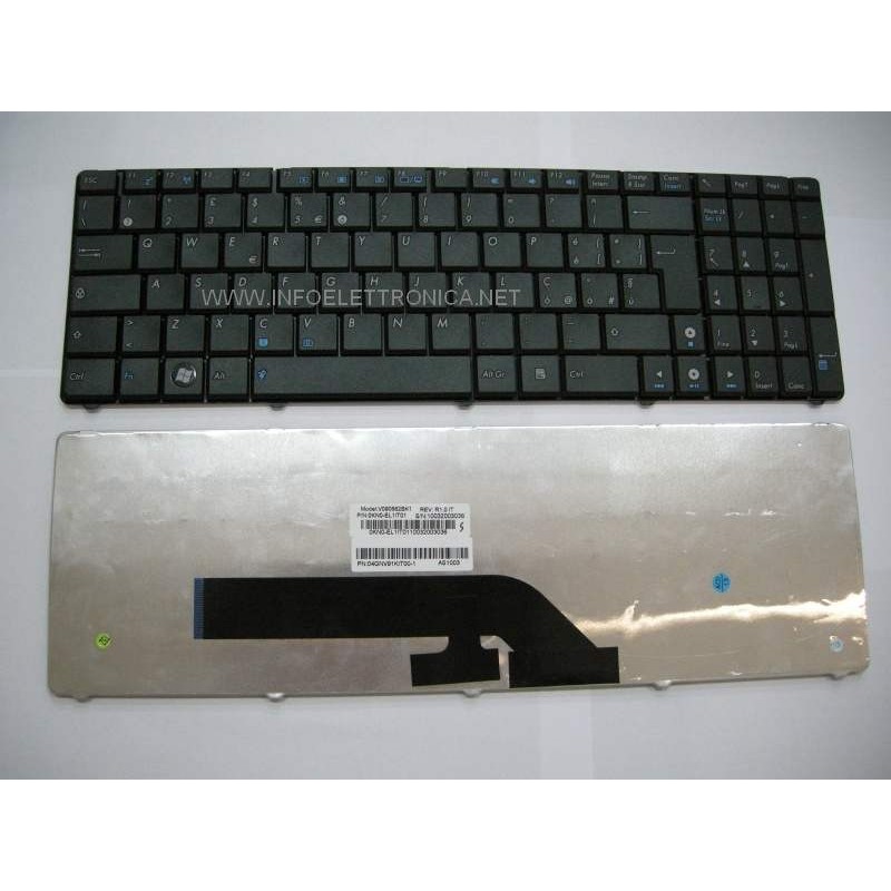 Tastiera italiana compatibile con Asus K60I K60IC K60IJ K60IL K60IN K61 K61IC K62F K70I serie