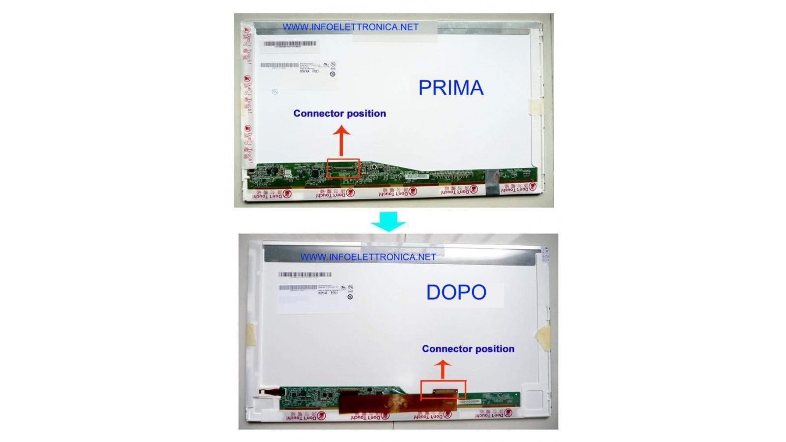 Cavo flat adattatore per display 17.3 Led destra / sinistra