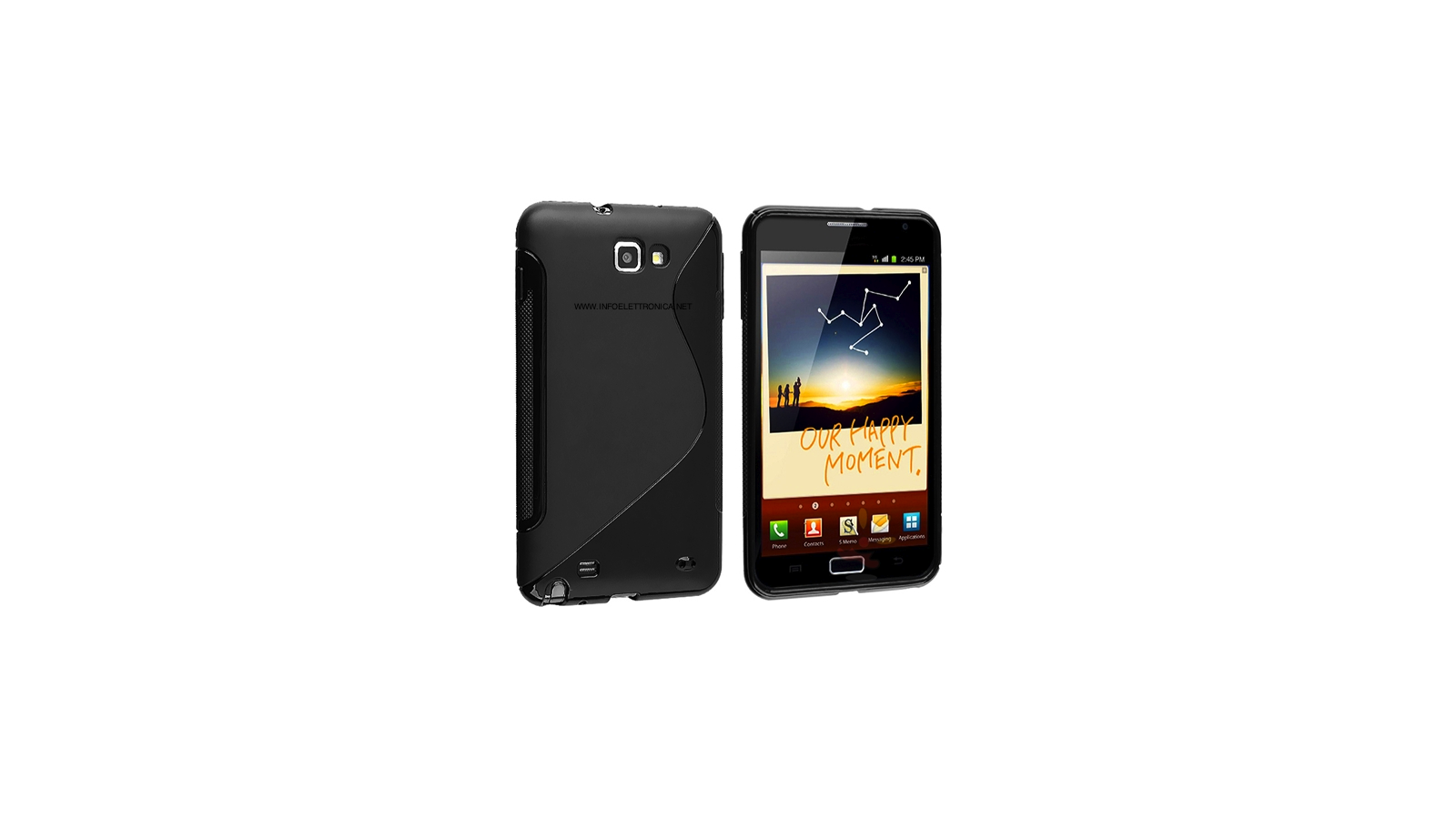 Cover custodia protezione silicone Samsung Galaxy Note i9220 N7000