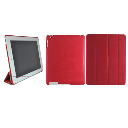Smart Cover integrale per iPad 2 - iPad 3 magnetica pieghevole rossa