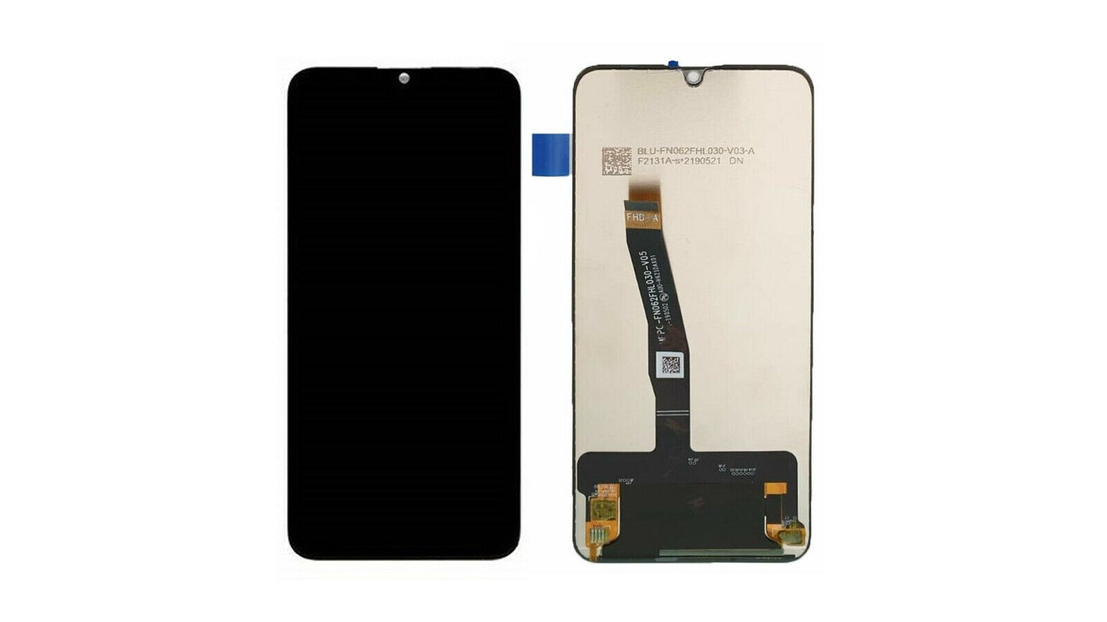 Display Lcd Touch e FRAME per HUAWEI P SMART 2019 POT-LX1 POT-LX2 nero