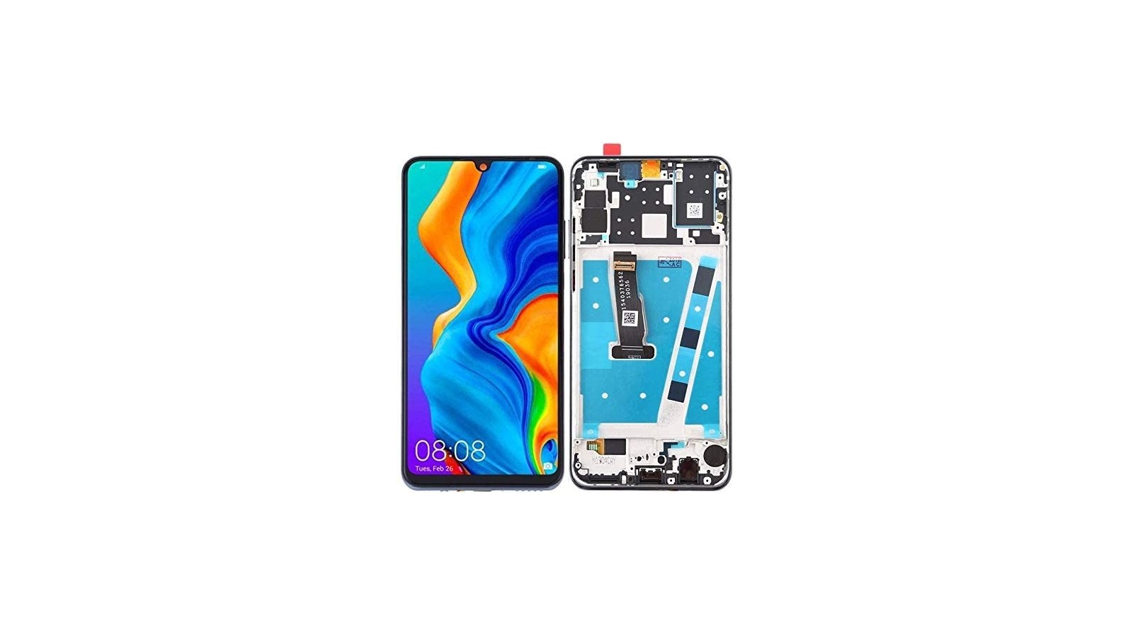 Display Lcd Touch e FRAME per HUAWEI P30 LITE BLUE MAR-LX1M LX2J MAR-LX1A