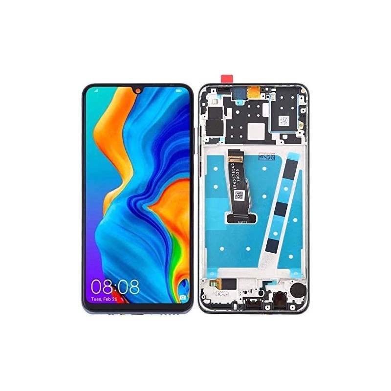 Display Lcd Touch e FRAME per HUAWEI P30 LITE BLUE MAR-LX1M LX2J MAR-LX1A