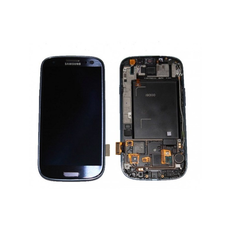 Display Lcd Hd completo di Touch screen e vetro Samsung Galaxy S3 i9300 nero