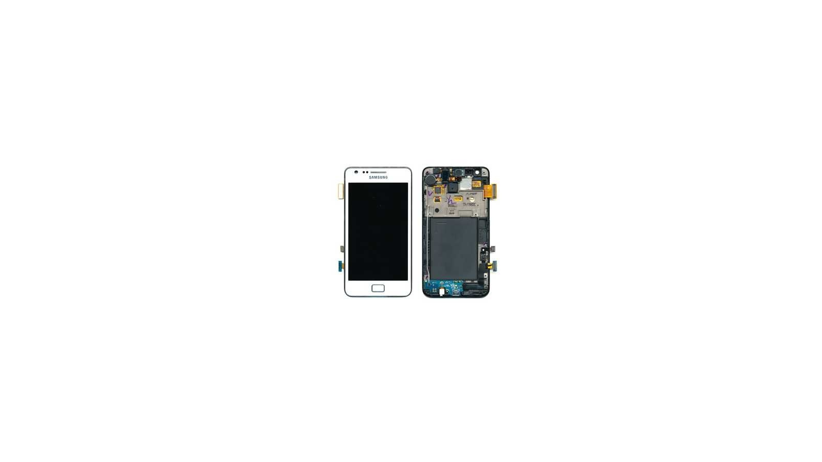 Display Lcd Hd completo di Touch screen e vetro Samsung Galaxy S2 i9100 Originale Bianco