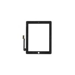 Touch screen vetro Apple iPad 3 Nero completo di adesivi