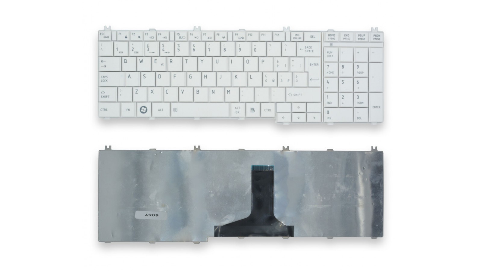 Tastiera italiana Bianca per Toshiba Satellite Pro C670 C670D C675 C675D Serie Series