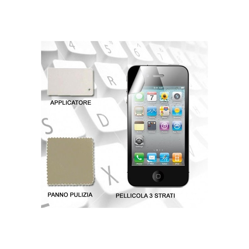 Pellicola protettiva per Apple iPhone 4G + panno