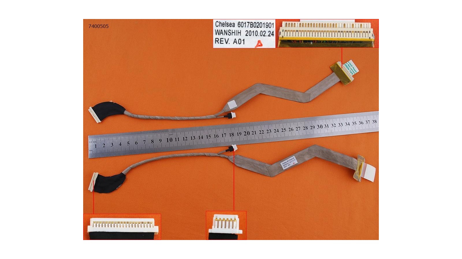 Cavo connessione flat display TOSHIBA Satellite A500 A500D A505 A505D LCD 6017B0201901