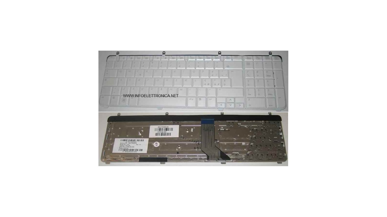 Tastiera italiana compatibile con HP Pavilion DV7-2000 DV7-3000 serie Bianca