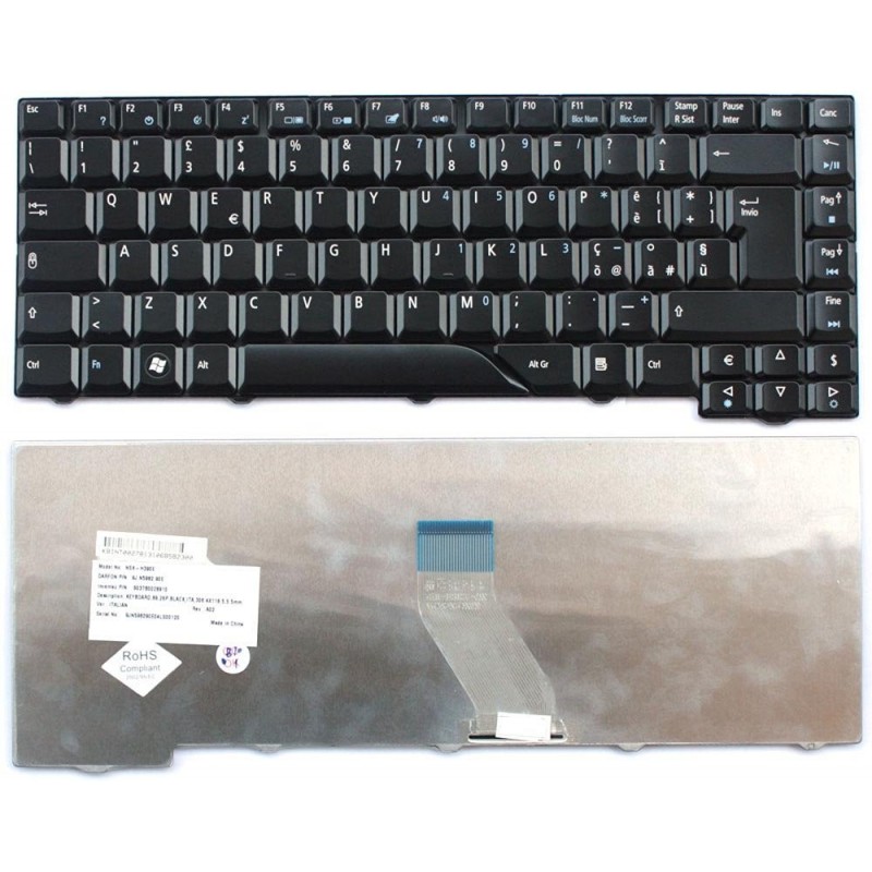 Tastiera italiana compatibile con Acer Aspire 5710 5715 5720 5910 5920 6920