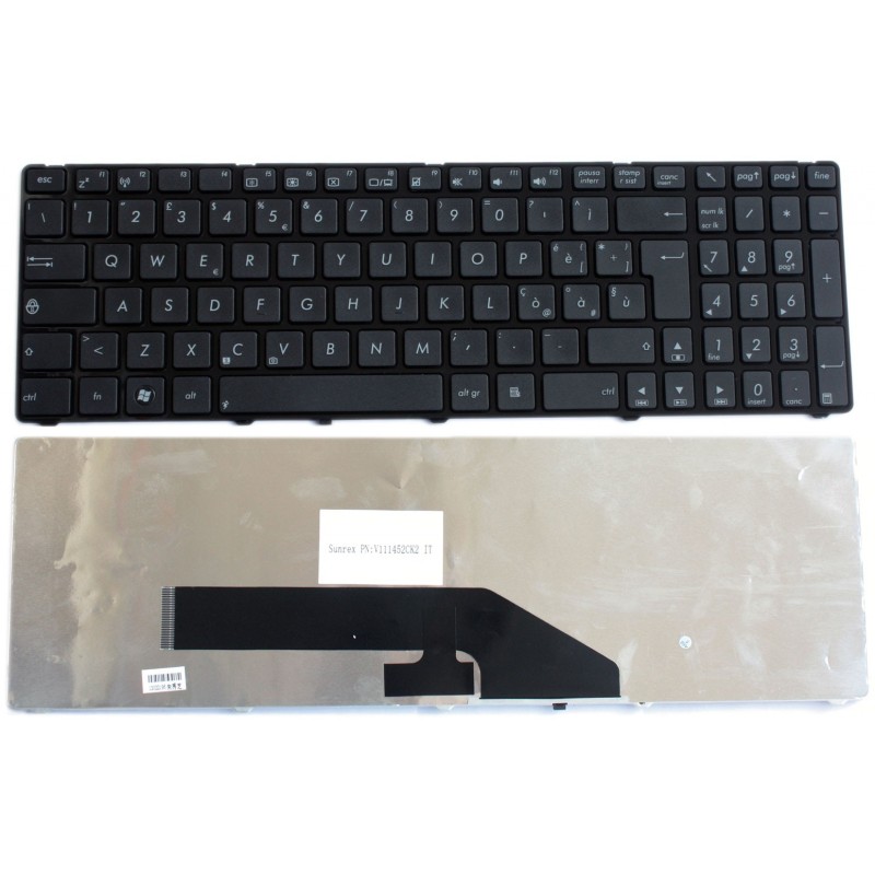 Tastiera italiana compatibile con Asus K50 K60 K70 F52 P50 F90 X5D k501J P50IJ Serie