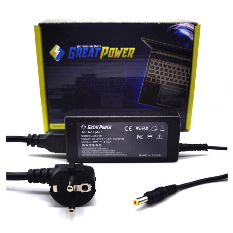Alimentatore caricabatteria compatibile con Acer Aspire E 15 E5-575G E5-575T E5-575TG E5-721 Alimentatore caricabatteria compatibile con Acer Aspire E 15 E5-575G E5-575T E5-575TG E5-721