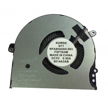 Ventola Fan compatibile HP15-CC700 CPU 927918-001 NS75000-16K11 927918-001 NS75000-16K11 DTA47G71TP003 NFB80A05H-003 FSFTB5M