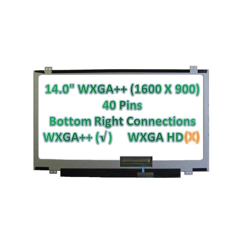 Display LCD Schermo 14.0 Slim Led compatibile con Au Optronics B140RW02