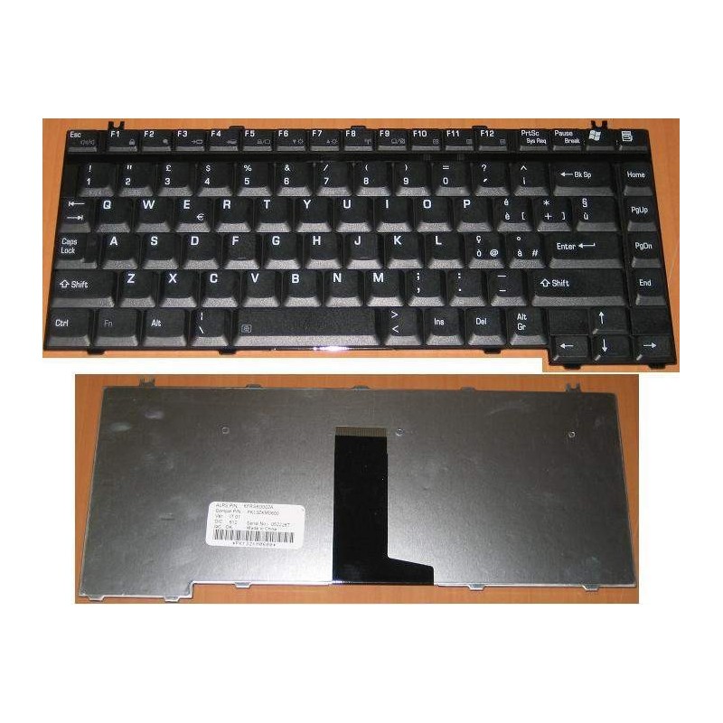 tastiera compatibile con Toshiba Satellite M55 M70 M75 M100 M105 M110 M115 P10 P15 P20 P25 P30 P35