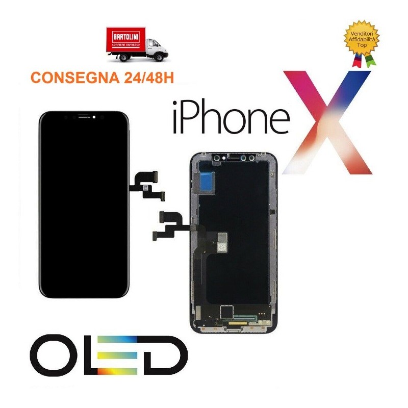 Display Lcd OLED per Apple Iphone X completo di Touch screen 3D 