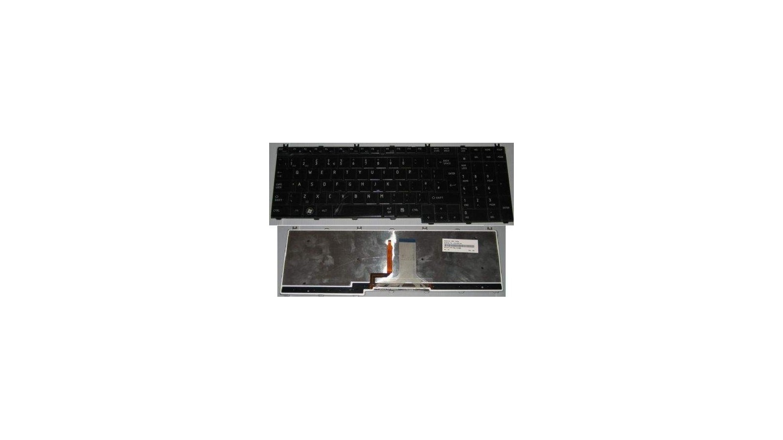 Tastiera italiana nera compatibile con Toshiba Satellite A500 / A505 / A505D / F501 / P505 Series Retroilluminata