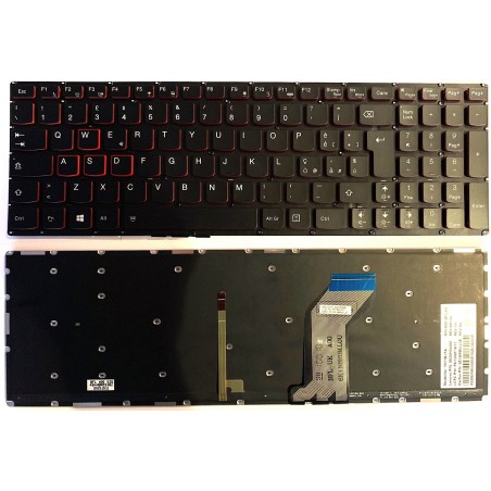 Tastiera italiana Retroiiluminata per Lenovo Ideapad Y700-15ISK Y700-15ISE Y700-15ACZ Y700-17ISK