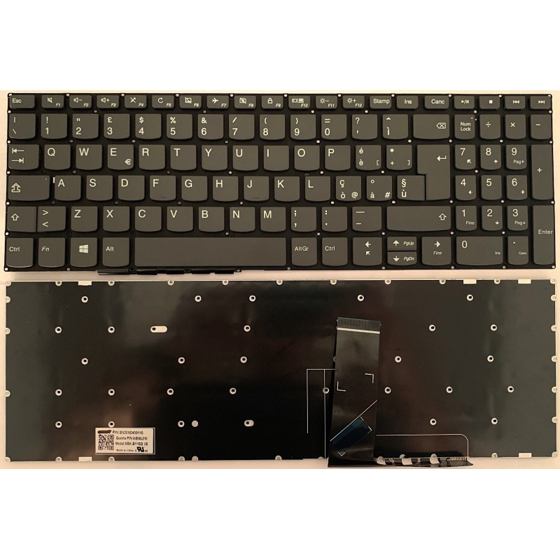 Tastiera italiana per Lenovo IdeaPad s540-15iwl s540-15iml