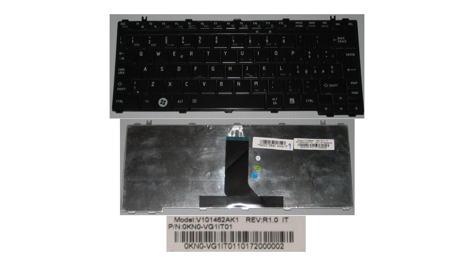 Tastiera italiana nera compatibile con Toshiba Satellite U405 U400 U500 A600 M800