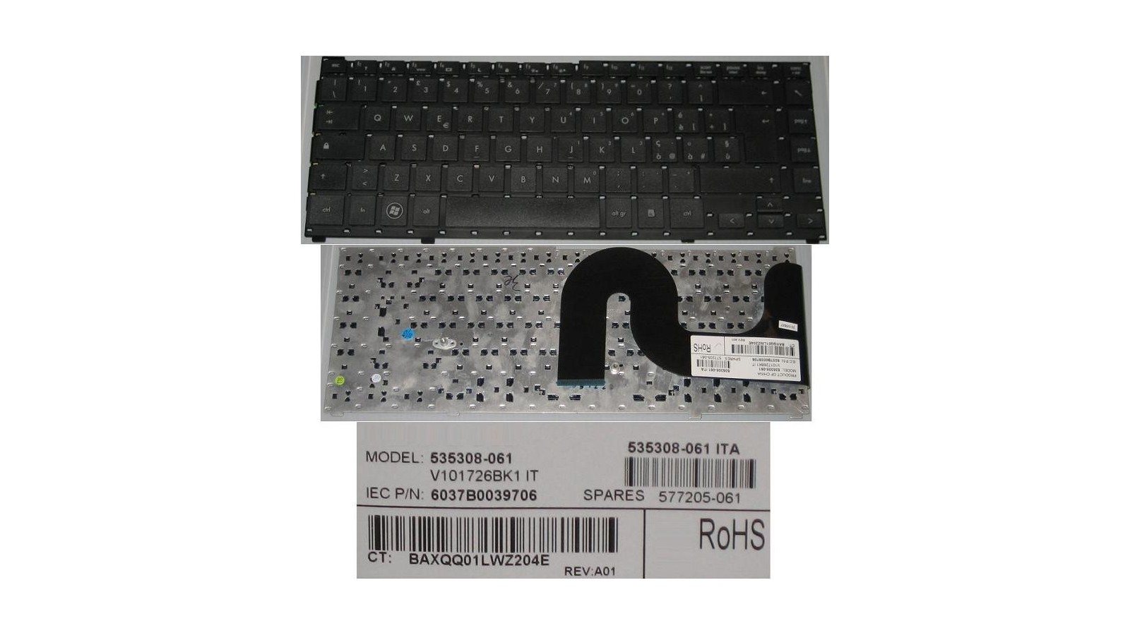 Tastiera italiana nera compatibile con HP Probook 4310S 4311S