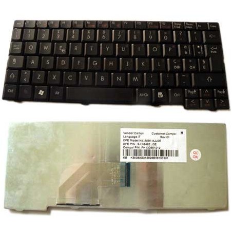 Tastiera nera italiana per notebook compatibile con Gateway LT20 LT2000 LT2003C LT2044U