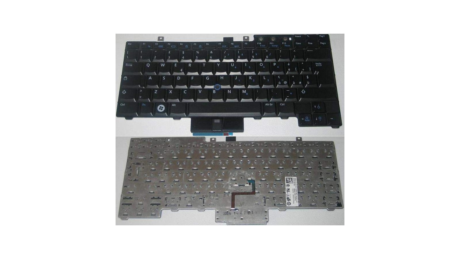 Tastiera originale nera italiana per notebook Dell E5300 E5400 E6400 E6500 Precision M2400 M4400 OUK717 Con Point Stick
