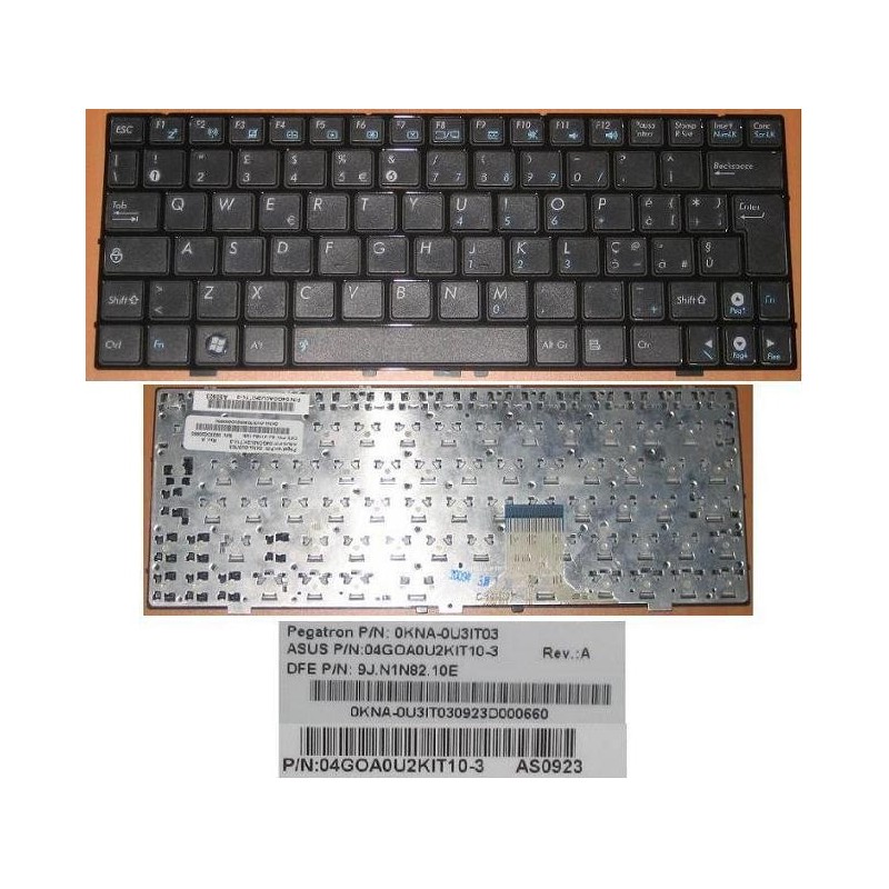 Tastiera italiana compatibile con Asus nera EEEPC EEE PC 1000HE 1000 HE