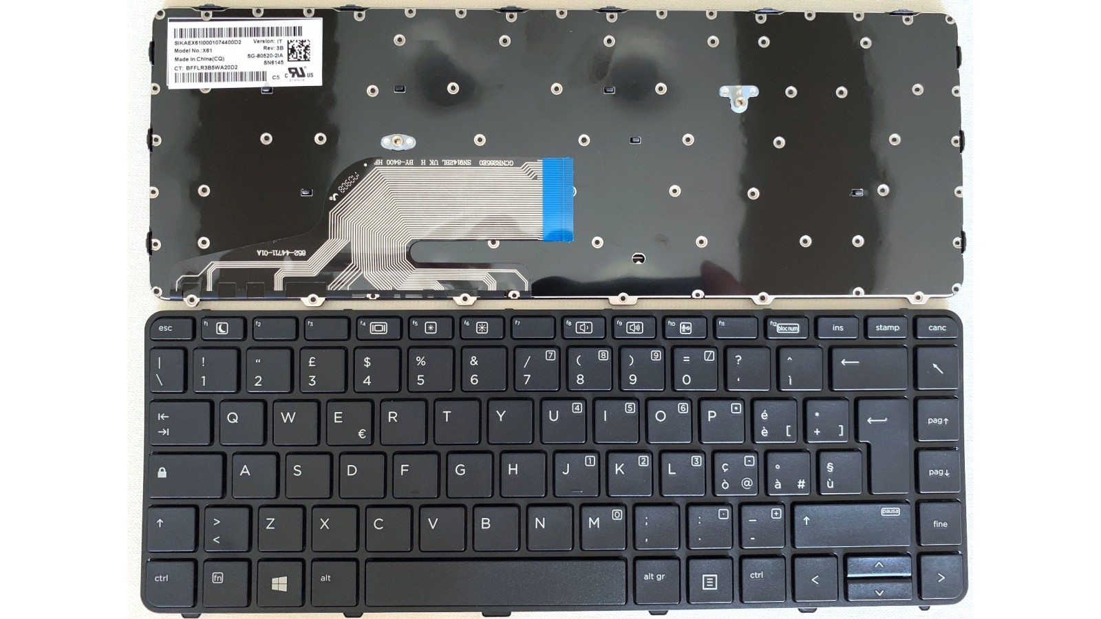 Tastiera italiana compatibile con HP ProBook 430 G3 G4, 440 G3 G4, 446 G3