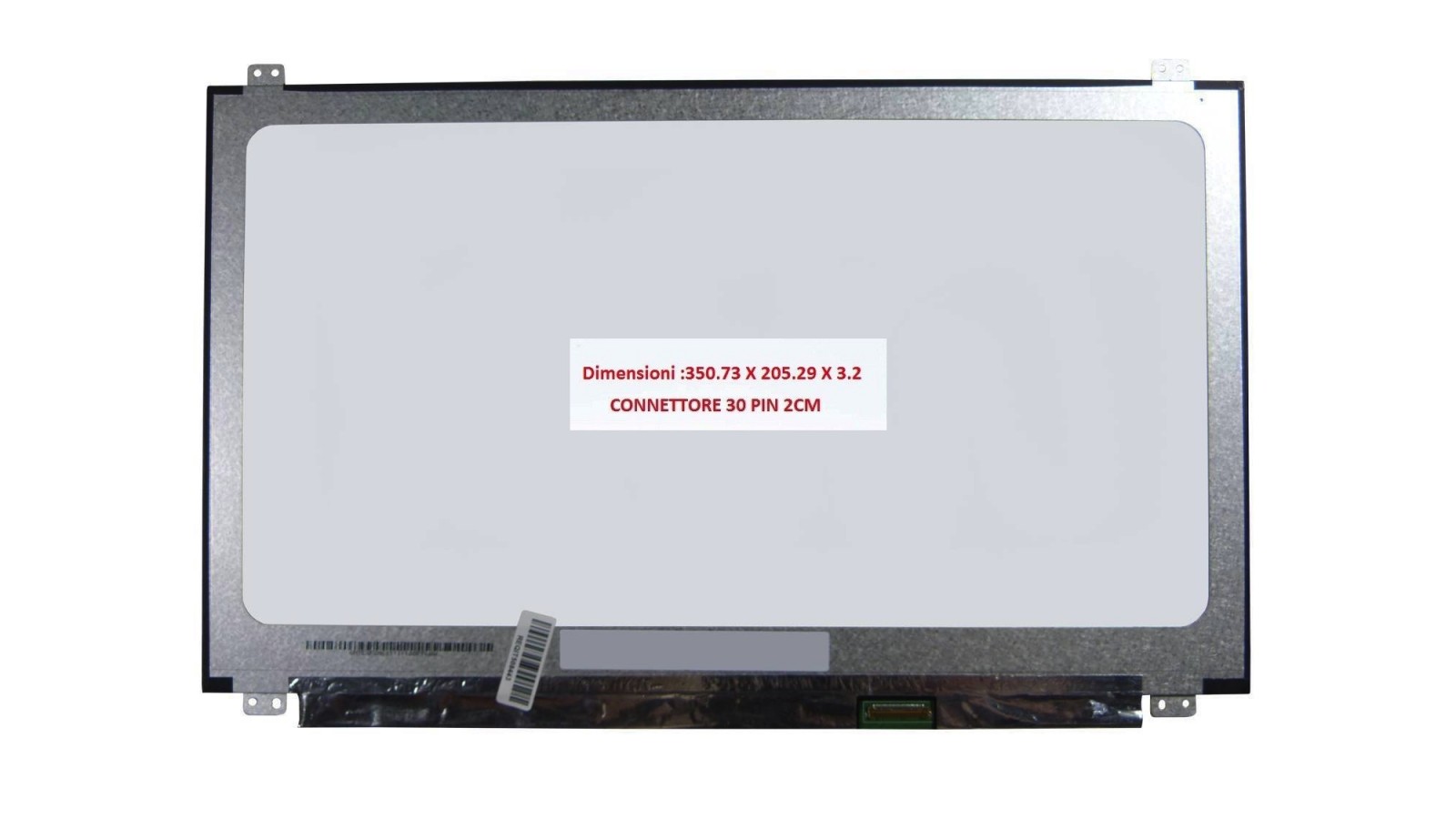 Display LCD Schermo 15,6 N156BGA-EA3 REV.C1 connettore 30 pin