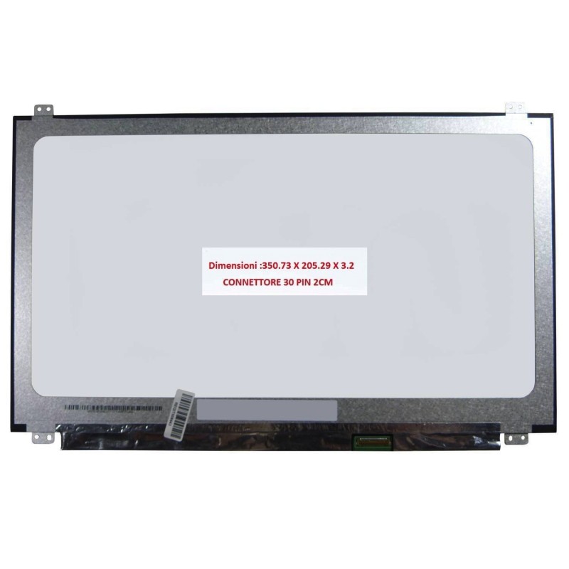 Display LCD Schermo 15,6 N156BGA-EA3 REV.C1 connettore 30 pin