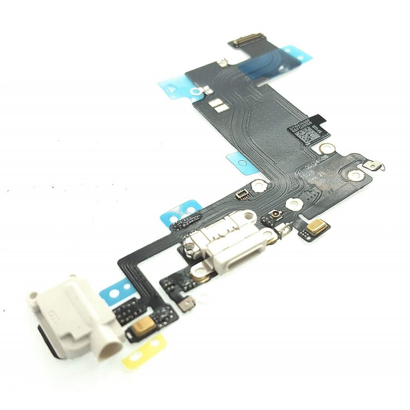 Flat connettore ricarica Apple iPhone 6S Plus completo di microfono antenna jack audio bianco