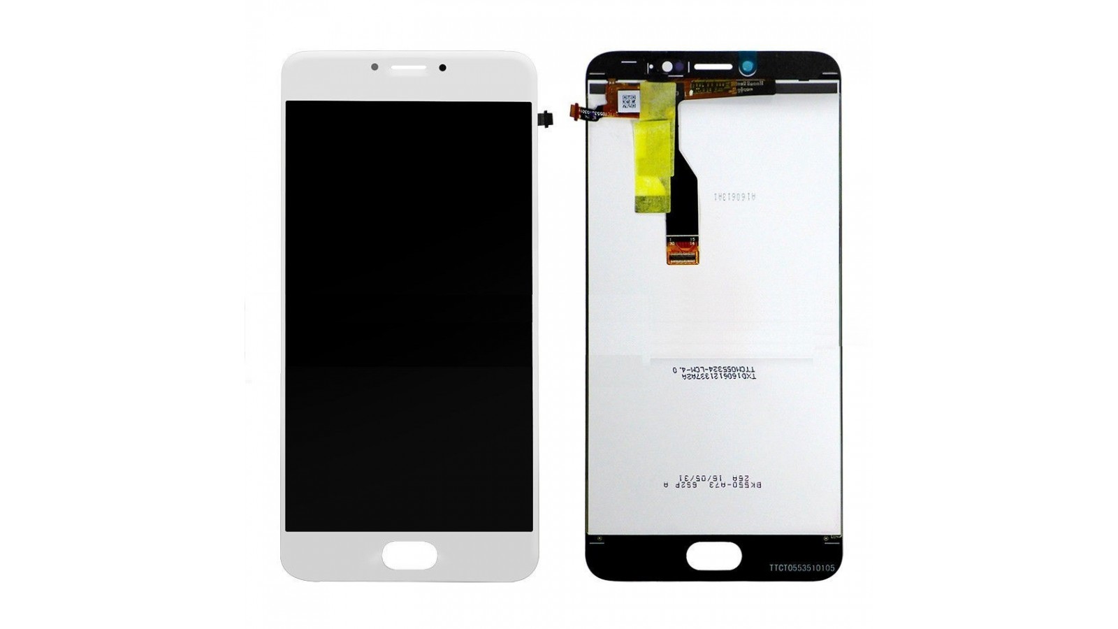 Display + Touch Screen per MEIZU M3 NOTE L681H bianco